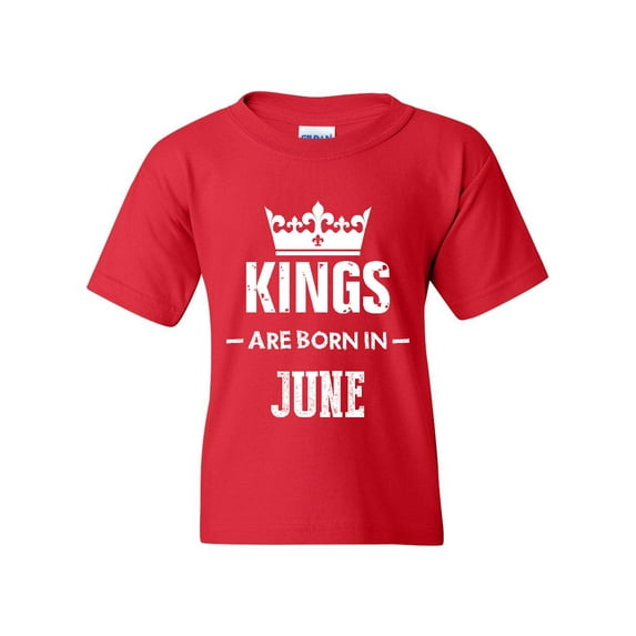 Artix - Big Girls T-Shirts and Tank Tops - Birthday Gift Kings Are Born In June