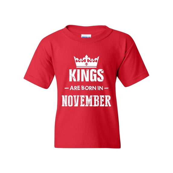 Artix - Big Girls T-Shirts and Tank Tops - Birthday Gift Kings Are Born In November