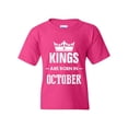 thumbnail image 1 of Artix - Big Girls T-Shirts and Tank Tops - Birthday Gift Kings Are Born In October, 1 of 5