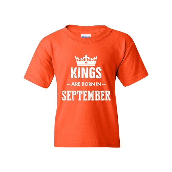 Artix - Big Girls T-Shirts and Tank Tops - Birthday Gift Kings Are Born In September