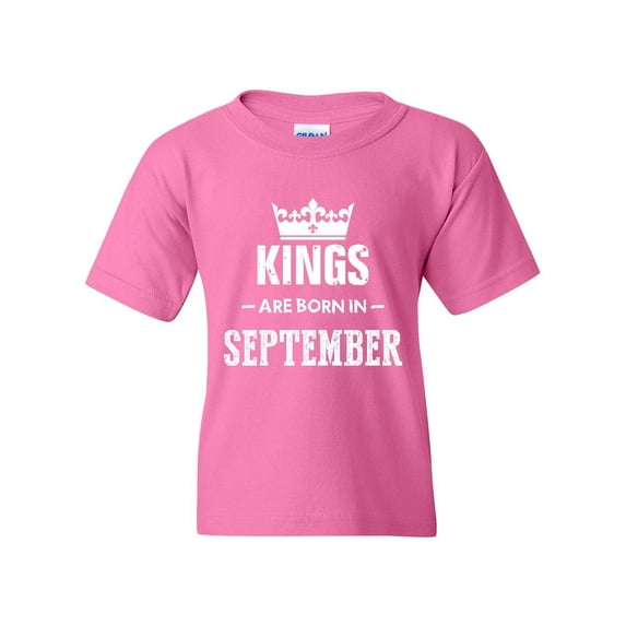 Artix - Big Girls T-Shirts and Tank Tops - Birthday Gift Kings Are Born In September