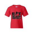 thumbnail image 1 of Artix - Big Girls T-Shirts and Tank Tops - Eat Sleep Hockey, 1 of 5