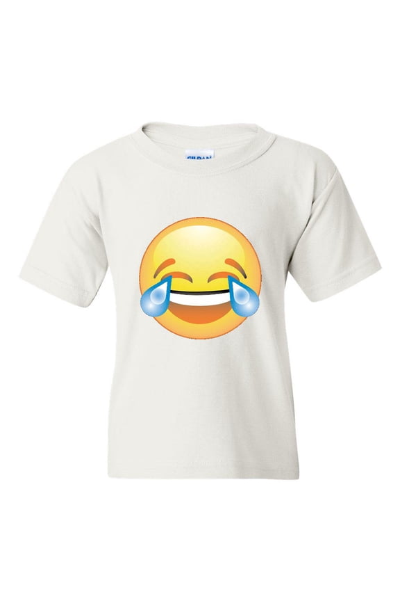 - Big Girls T-Shirts and Tank Tops - Emoji Laughing Tears