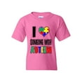 thumbnail image 1 of Artix - Big Girls T-Shirts and Tank Tops - I Love Someone With Autism, 1 of 5