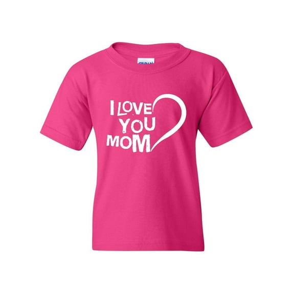 Artix - Big Girls T-Shirts and Tank Tops - I Love You Mom