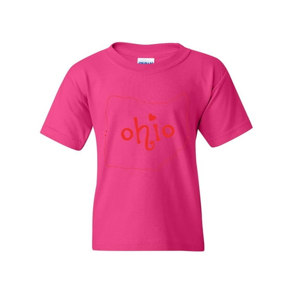 Artix - Big Girls T-Shirts and Tank Tops - Ohio Map