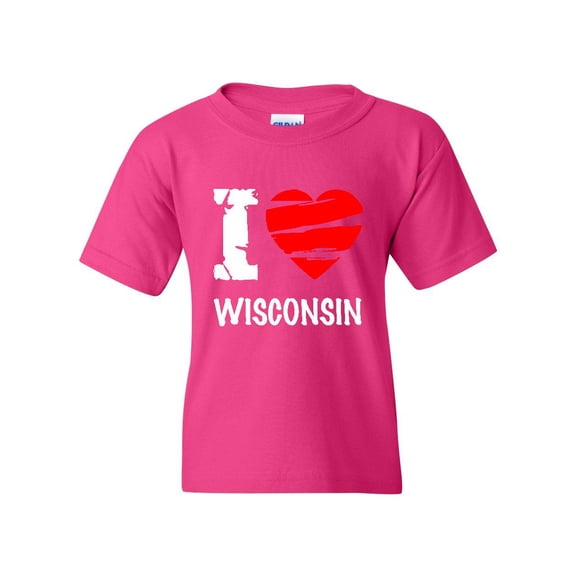 Artix - Big Girls T-Shirts and Tank Tops - Wisconsin