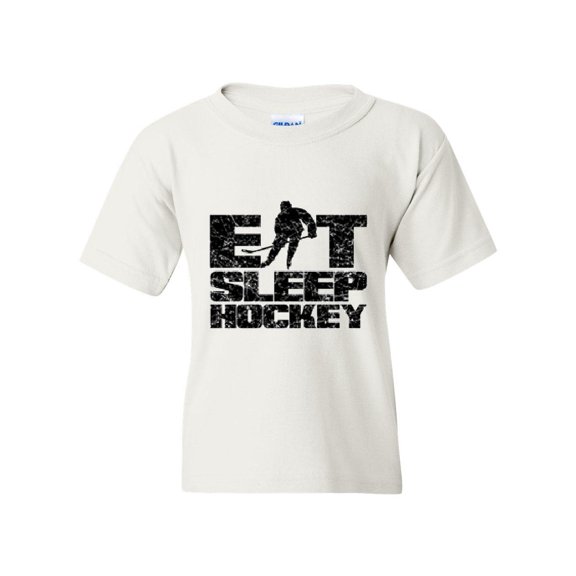 Artix - Big Girls T-Shirts and Tank Tops, up to Big Girls Size 24 - Eat Sleep Hockey
