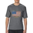 thumbnail image 1 of Artix - Big Men's T-Shirt - American Flag USA in Gold, 1 of 5