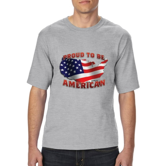 Artix - Big Men's T-Shirt - American Proud To Be US Flag