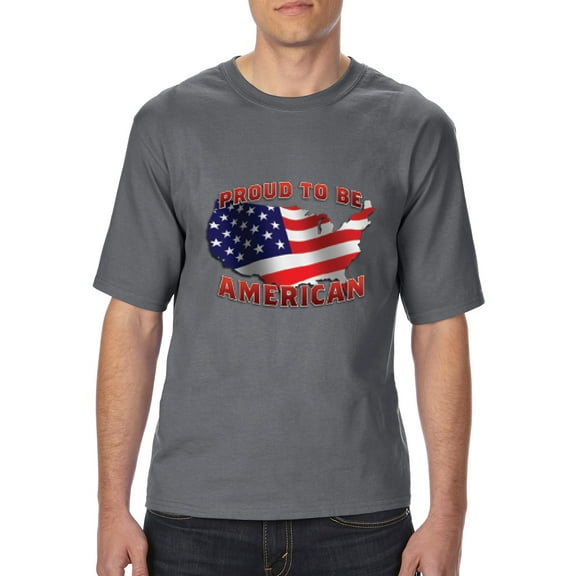 Artix - Big Men's T-Shirt - American Proud To Be US Flag