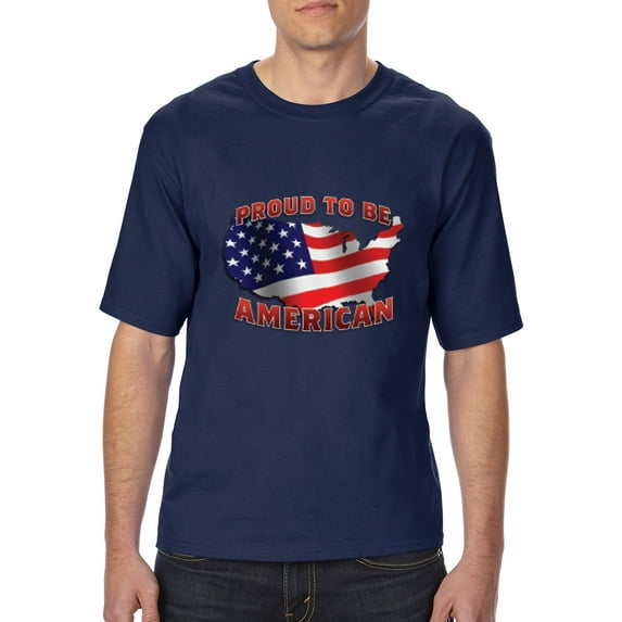 Artix - Big Men's T-Shirt - American Proud To Be US Flag