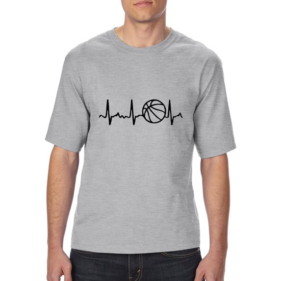 Artix - Big Men's T-Shirt - Basketball Heartbeat