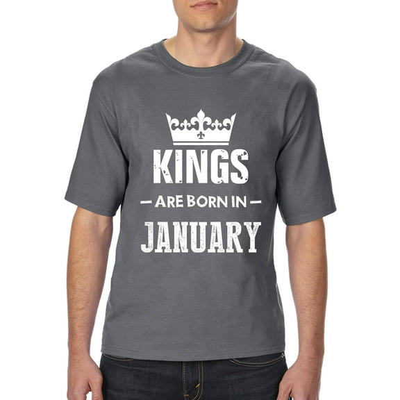 Artix - Big Men's T-Shirt - Birthday Gift Kings Are Born In January