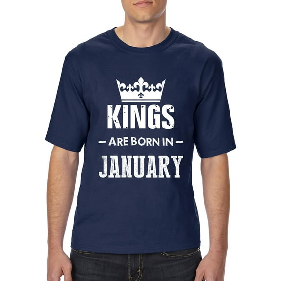 Artix - Big Men's T-Shirt - Birthday Gift Kings Are Born In January
