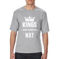 thumbnail image 1 of Artix - Big Men's T-Shirt - Birthday Gift Kings are Born in May, 1 of 5