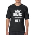 thumbnail image 1 of Artix - Big Men's T-Shirt - Birthday Gift Kings are Born in May, 1 of 5