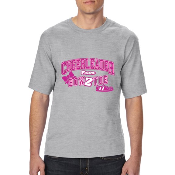 Artix - Big Men's T-Shirt - Cheerleader Bow 2 Toe