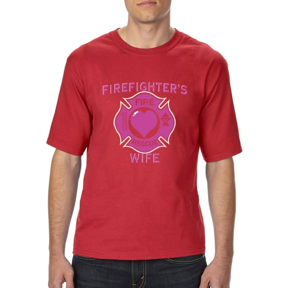 Artix - Big Men's T-Shirt - Firefighter`s Wife