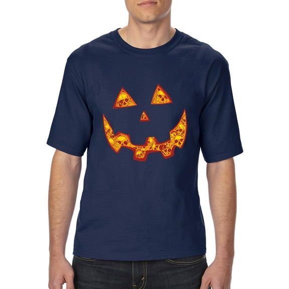 Artix - Big Men's T-Shirt - Halloween Costume Pumpkin Face