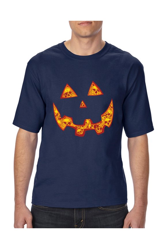 - Big Men's T-Shirt - Halloween Costume Pumpkin Face