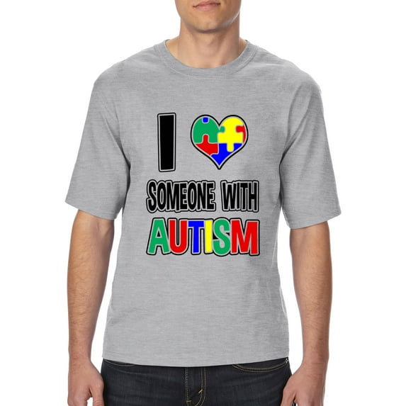 Artix - Big Men's T-Shirt - I Love Someone With Autism
