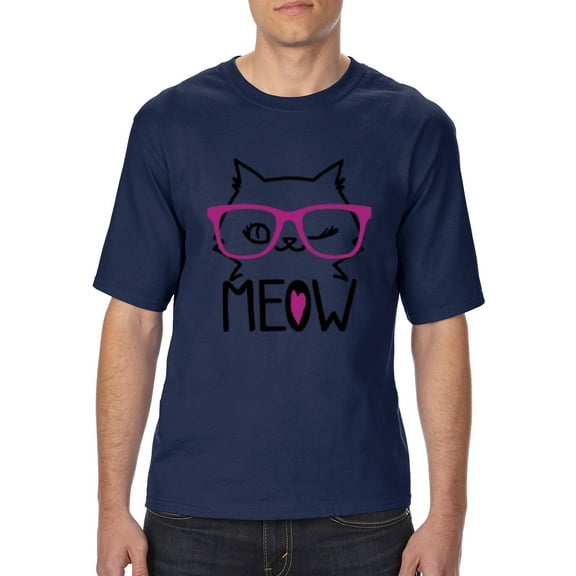Artix - Big Men's T-Shirt - Meow Cute Cat Kitty