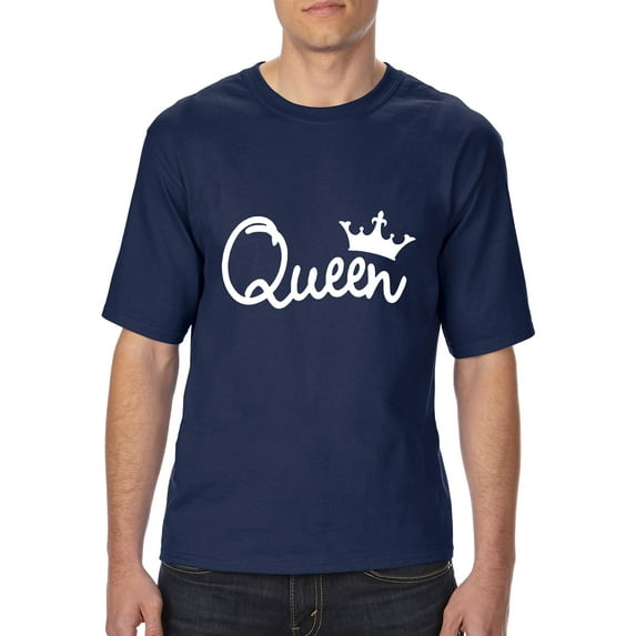 Artix - Big Men's T-Shirt - Queen in White Crown