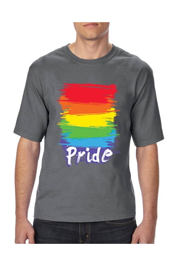 - Big Men's T-Shirt - Rainbow Pride