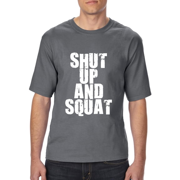 Artix - Big Men's T-Shirt - Shut Up and Squat