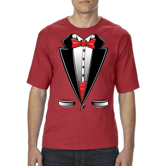 Artix - Big Men's T-Shirt - Tuxedo Prom Costume