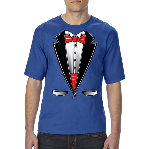 Artix - Big Men's T-Shirt - Tuxedo Prom Costume