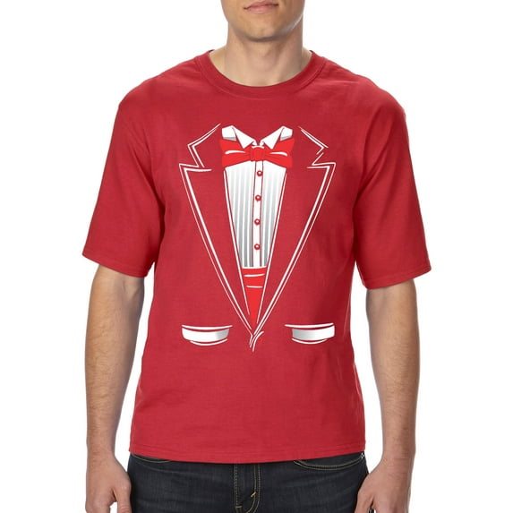 Artix - Big Men's T-Shirt - Tuxedo Prom Costume
