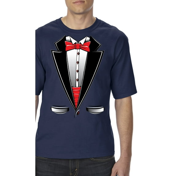 Artix - Big Men's T-Shirt - Tuxedo Prom Costume
