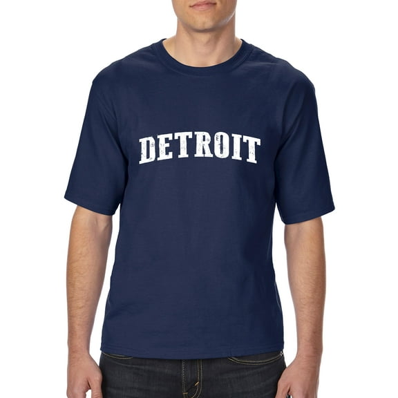 Artix - Big Men's T-Shirt, up to Tall Size 3XLT - Detroit