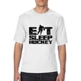 thumbnail image 1 of Artix - Big Men's T-Shirt, up to Tall Size 3XLT - Eat Sleep Hockey, 1 of 5
