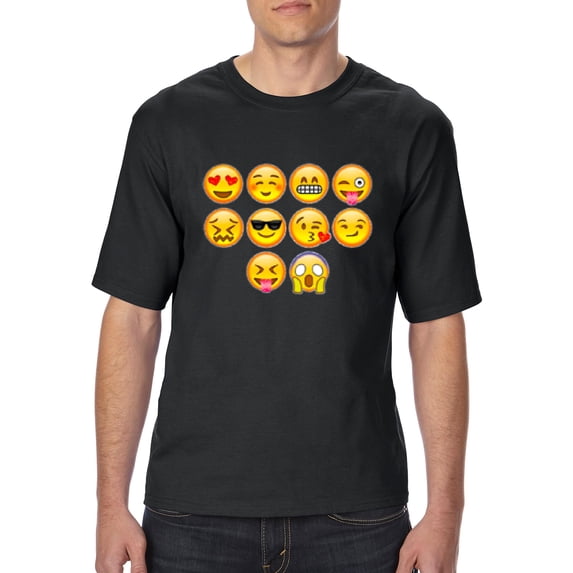 Artix - Big Men's T-Shirt, up to Tall Size 3XLT - Emoji Entourage