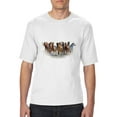 thumbnail image 1 of Artix - Big Men's T-Shirt, up to Tall Size 3XLT - Horses Herd, 1 of 5