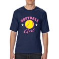 thumbnail image 1 of Artix - Big Men's T-Shirt, up to Tall Size 3XLT - Softball Girl, 1 of 5