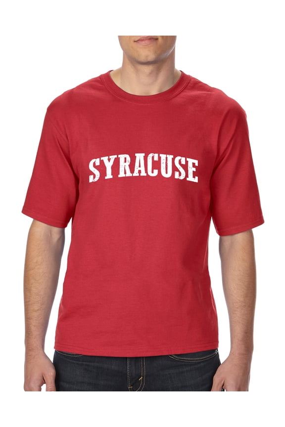 - Big Men's T-Shirt, up to Tall Size 3XLT - Syracuse New York