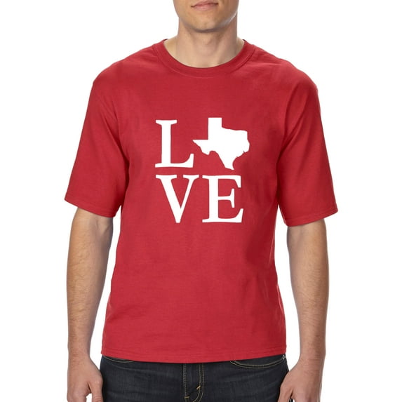 Artix - Big Men's T-Shirt, up to Tall Size 3XLT - Texas Flag