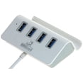 thumbnail image 1 of Artix M325 Usb 30 4Port Portable Hub Not A Charger With 2Foot Usb 30 Cable 4Port Hub With Stand Silver, 1 of 6