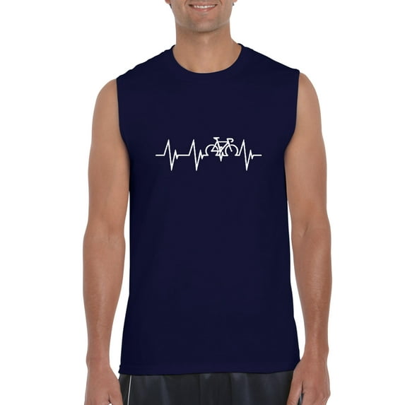 Artix - Men's Graphic T-Shirt Sleeveless - Bicycle Heartbeat