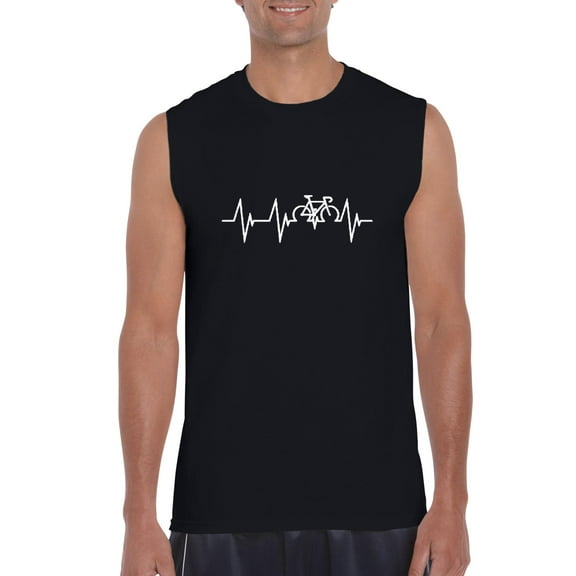 Artix - Men's Graphic T-Shirt Sleeveless - Bicycle Heartbeat
