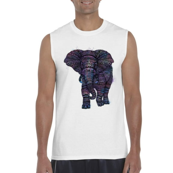 Artix - Men's Graphic T-Shirt Sleeveless - Elephant