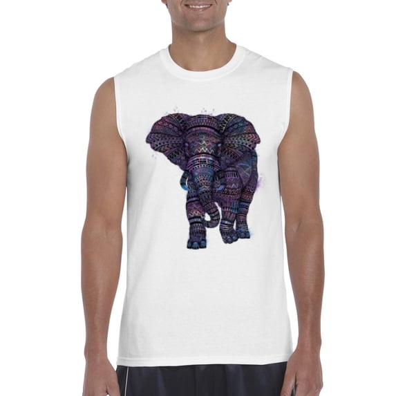 Artix - Men's Graphic T-Shirt Sleeveless - Elephant