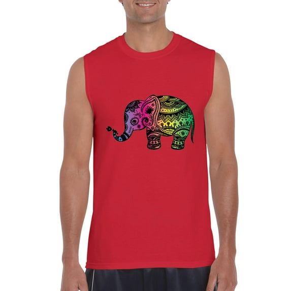 Artix - Men's Graphic T-Shirt Sleeveless - Elephant