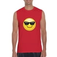 thumbnail image 1 of Artix - Men's Graphic T-Shirt Sleeveless - Emoji with Sunglasses, 1 of 5