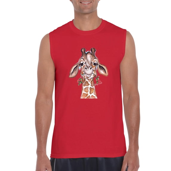 Artix - Men's Graphic T-Shirt Sleeveless - Giraffe