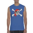 thumbnail image 1 of Artix - Men's Graphic T-Shirt Sleeveless - Jolly Roger Skull & Crossbones, 1 of 2